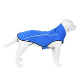 Mile High Life chubasquero para perro azul, frente, protege de la lluvia durante paseos