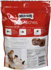 Milk-Bone Bolsas para Pastillas con Pollo Real, uso fácil y práctico para medicación.