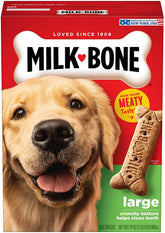 Milk-Bone premio para perros grandes, textura crujiente para entrenamiento.