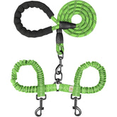 MingXpets correa doble con giro de 360°, control estable para dos perros.