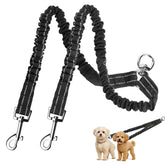 MingXpets correa doble para dos perros con giro 360°, control suave