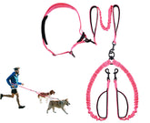MingXpets correa doble sin manos para paseo y correr con libertad