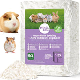 mini&moe cama-roedores-papel-natural-50l para jaulas limpias y confortables