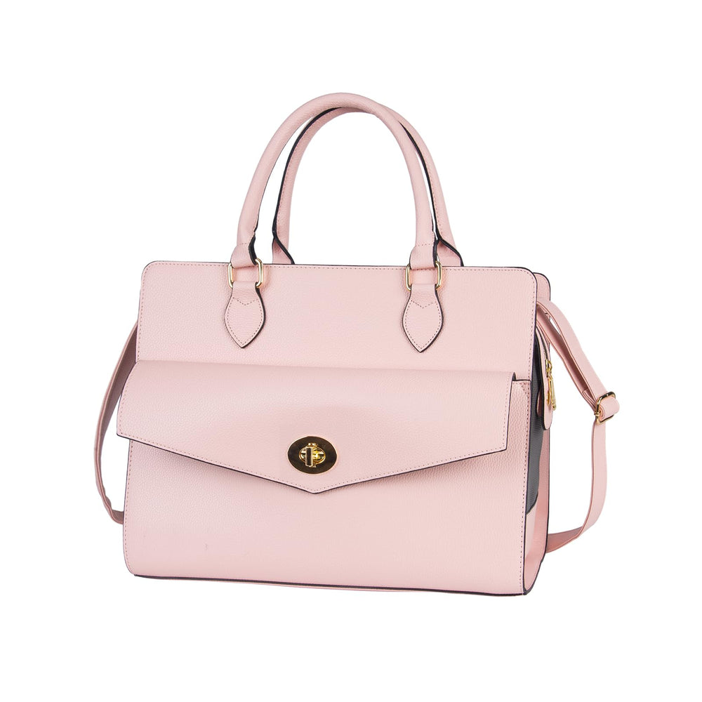 Minsong bolso transportín de cuero rosa, exterior elegante para mascotas.