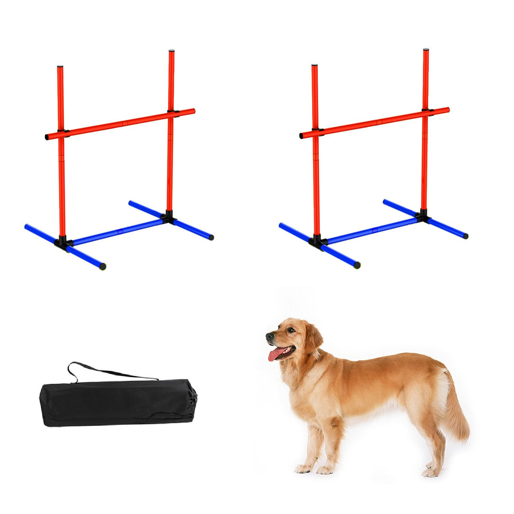 Mioule aro de agilidad para perros, salto ajustable para entrenamiento.