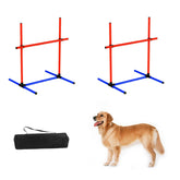 Mioule aro de agilidad para perros, salto ajustable para entrenamiento.