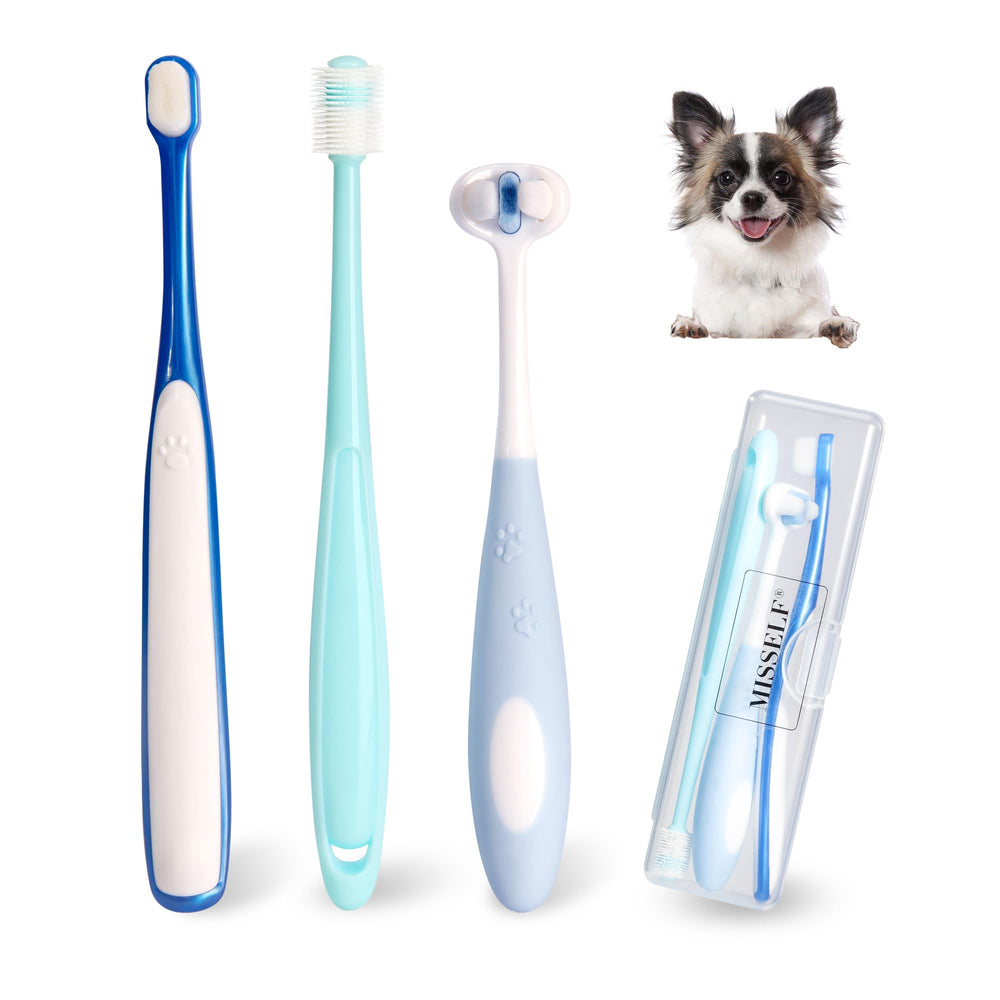 MISSELF cepillo dental nano ultra suave frente, cómodo para cepillado diario de mascotas.
