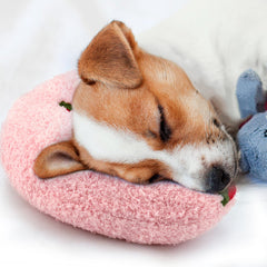Almohada Mity Rain para ansiedad canina, vista frontal, promueve calma y confort.