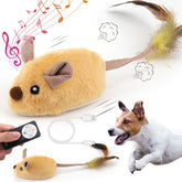 Juguete interactivo de Mity Rain para perros con control remoto falso, ideal para entretener.