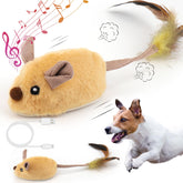 Juguete ratón interactivo de Mity Rain para perros que fomenta juego activo.