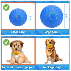 Pelota activada por movimiento de Mity Rain para juego autónomo.