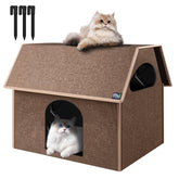 Refugio MIU COLOR para gatos, exterior impermeable, ideal para uso al aire libre.
