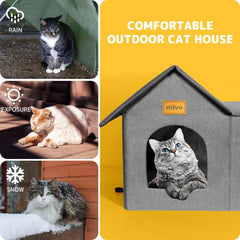 Cama para gato Mivo con acolchado suave para mayor descanso