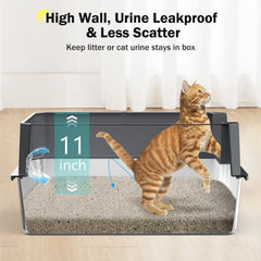 Bandeja MIXJOY XL para gatos grandes, buena capacidad y menos limpieza