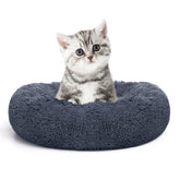 Cama MIXJOY para gato redonda de 20 pulgadas, suave y cálida para dormir.