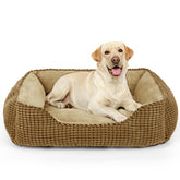 Cama MIXJOY para perros extra grande con bordes elevados, ideal para descanso cómodo.