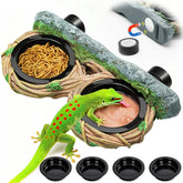 MIXJOY enrejado vegetal para terrario, sensación natural y segura para reptiles.