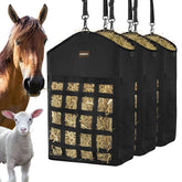 MIYABALA bolsas de heno con apertura grande para caballos, carga fácil y rápida.