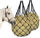 MIYABALA red de heno para caballos colgante, facilita una alimentación pausada en establo.