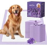 MIZOK almohadilla para perro 36x36 en lavanda, ideal para entrenamiento.