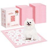 Pañales Mizok para entrenamiento con diseño rosa cerezo, confort y absorción para perros pequeños.
