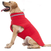 Mklhgty capa impermeable para perros grandes en rojo, ideal para la lluvia