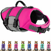 Mklhgty chaleco salvavidas para perro ajustable, ideal para nadar con seguridad