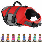 Chaleco salvavidas Mklhgty visto de frente, ideal para nadar con seguridad.