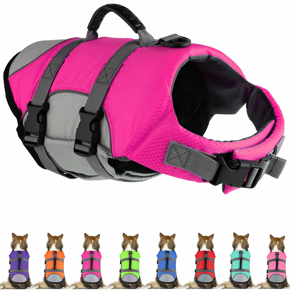 Chaleco salvavidas Mklhgty con asa de rescate y reflectante para mayor seguridad.
