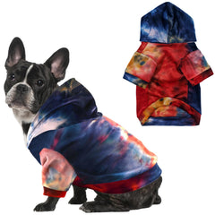 Detalle de costuras duraderas de la sudadera Mklhgty para mascotas.
