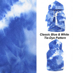 Mklhgty hoodie de perro tie-dye cierre de botones, fácil de usar