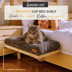Moana Love asiento-ventana gatos: perch seguro para vigilar la habitación.