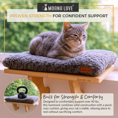 Moana Love hamaca-ventana gatos: descanso suave para observar desde dentro.