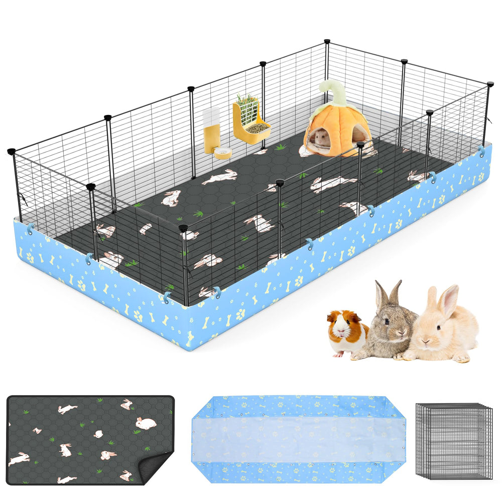 MODESLAB jaula cobayas con tarp y liner reutilizable para cama limpia
