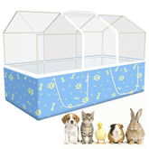 MODESLAB jaula-conejos 48x24, vista general para observar mascotas con seguridad.