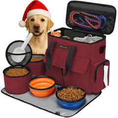Modoker bolsa de viaje para mascotas, tote amplia para organizar accesorios durante el viaje.