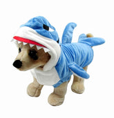 Disfraz tiburón Mogoko para perro XXL, ideal para fiestas y fotos divertidas