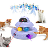 MOHAYA Gato Juguete Interactivo 4 en 1 estimula juego diario.