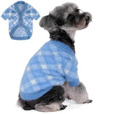 MOIRIG sudadera para perros azul grande, vista frontal, ideal para inviernos