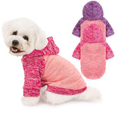 MOIRIG sudadera para perro rosa, vista frontal, ofrece calor ligero para paseos