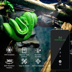 Moistenland mister wifi: niebla fina para reptiles