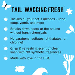 Molly's Suds Spray aplicación: listo para usar en zonas con manchas.