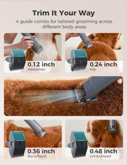 MomcozyPet FurEase, filtración de 3 capas, atrapa micro partículas para un aire más limpio.