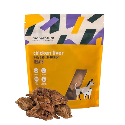 Momentum Carnivore Higado de Pollo Liofilizado en empaque de 3,5 oz para perros y gatos