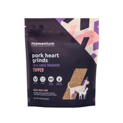 Momentum Carnivore Nutrition: bolsa con cierre de cerdo-corazón desecado para tentempié y complemento