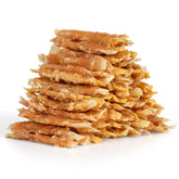 MON2SUN snacks sin cueros: bacalao envuelto en pollo, 4 pulgadas, ideales para recompensas de entrenamiento.