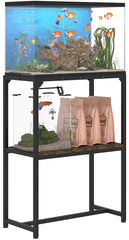 Mondazie soporte pecera 20 galones superior, estructura estable para una visualización segura de peces.