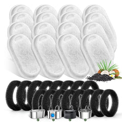 Filtros Monsin para fuente de gatos 2L, 16 unidades, mejor filtración.