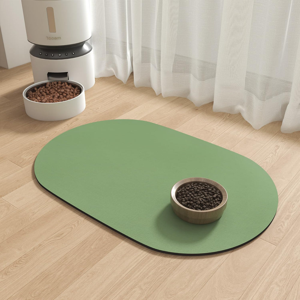 MontVoo alfombra absorbente para comida de perro, evita manchas y suciedad.