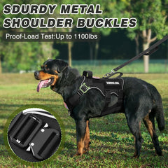 MOOGROU chaleco perro servicio dorso con parches; personalización rápida.